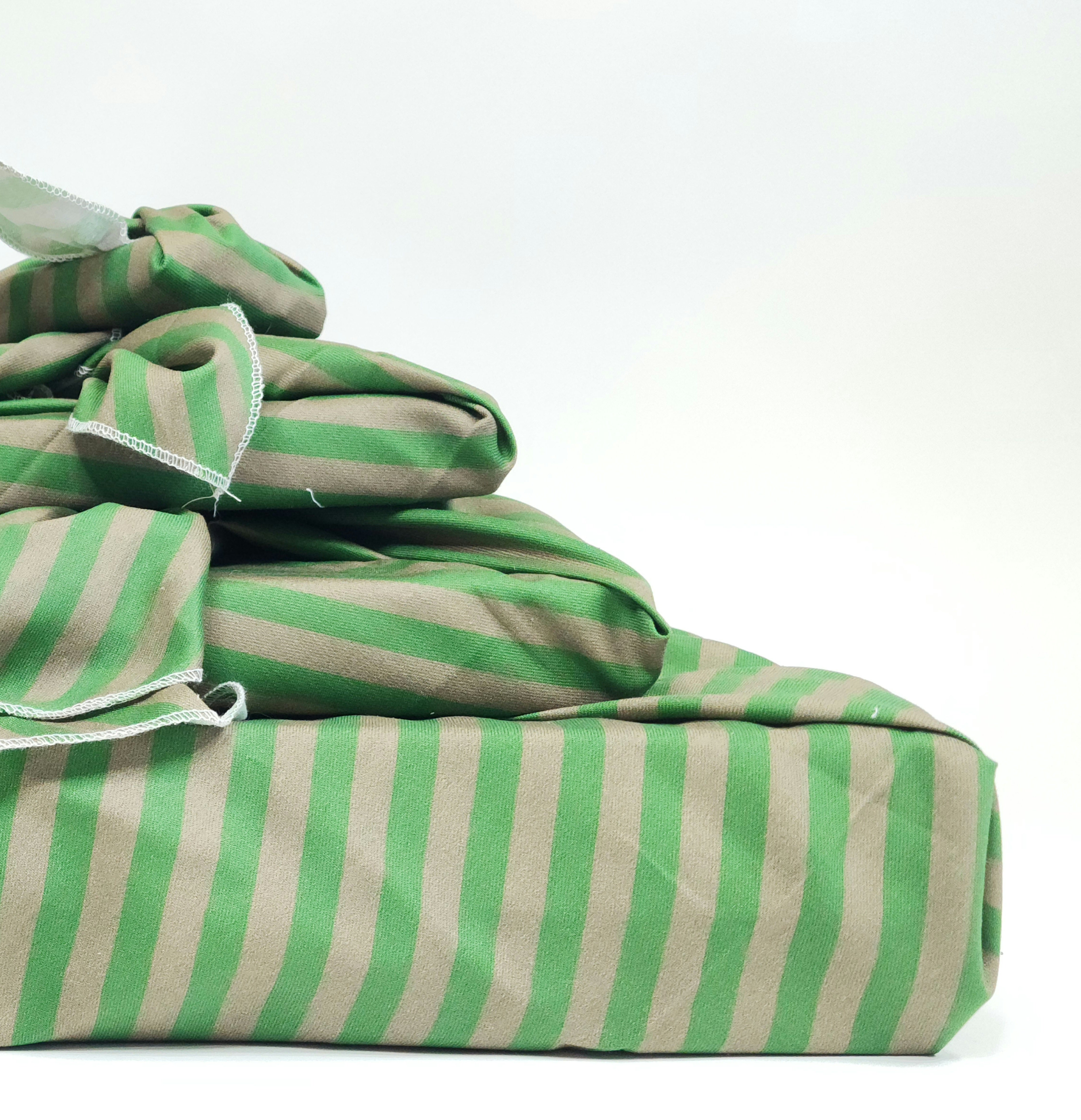 Pooches Stripey - 4 Furoshiki Gift Wraps