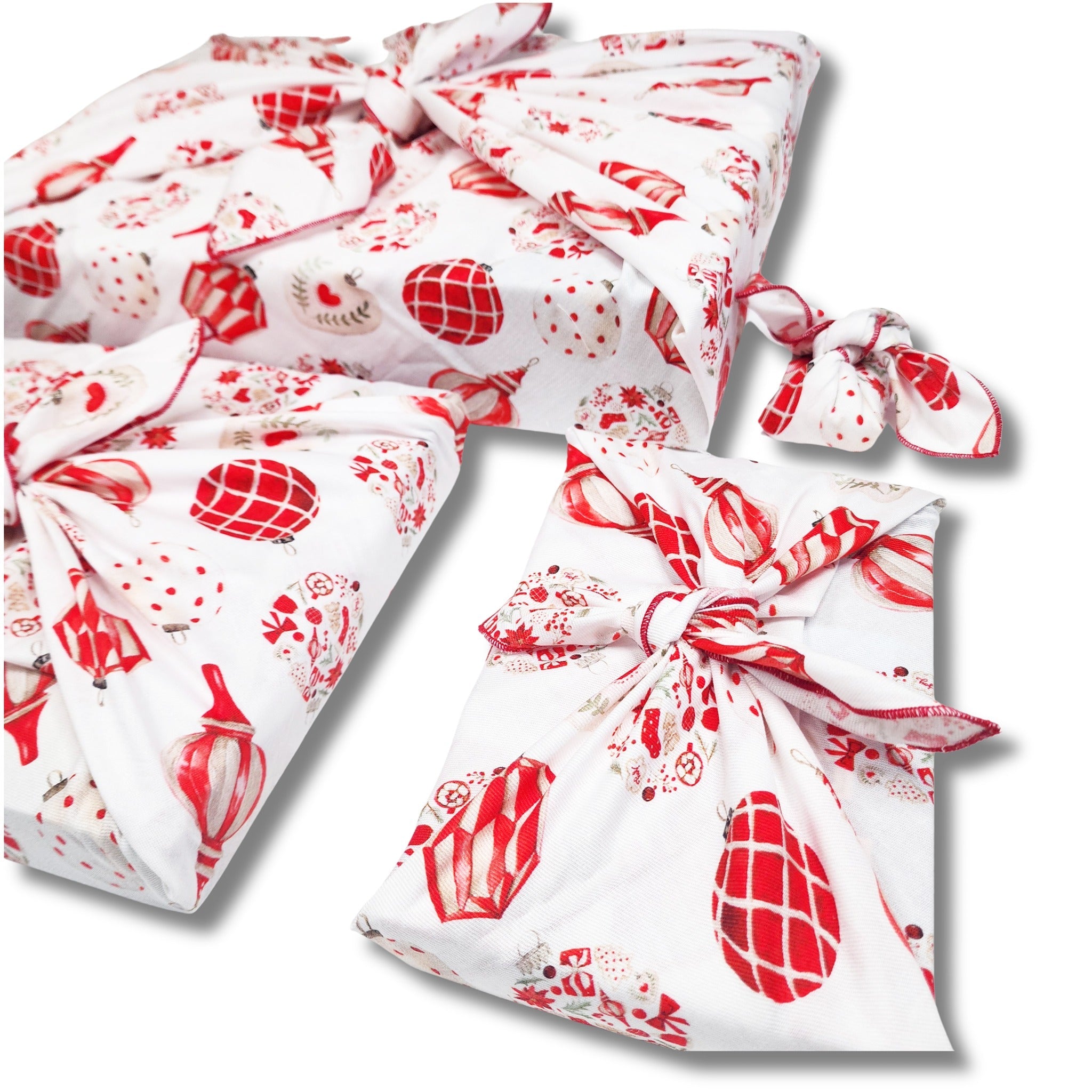 Christmas Baubles - Furoshiki Gift Wrap