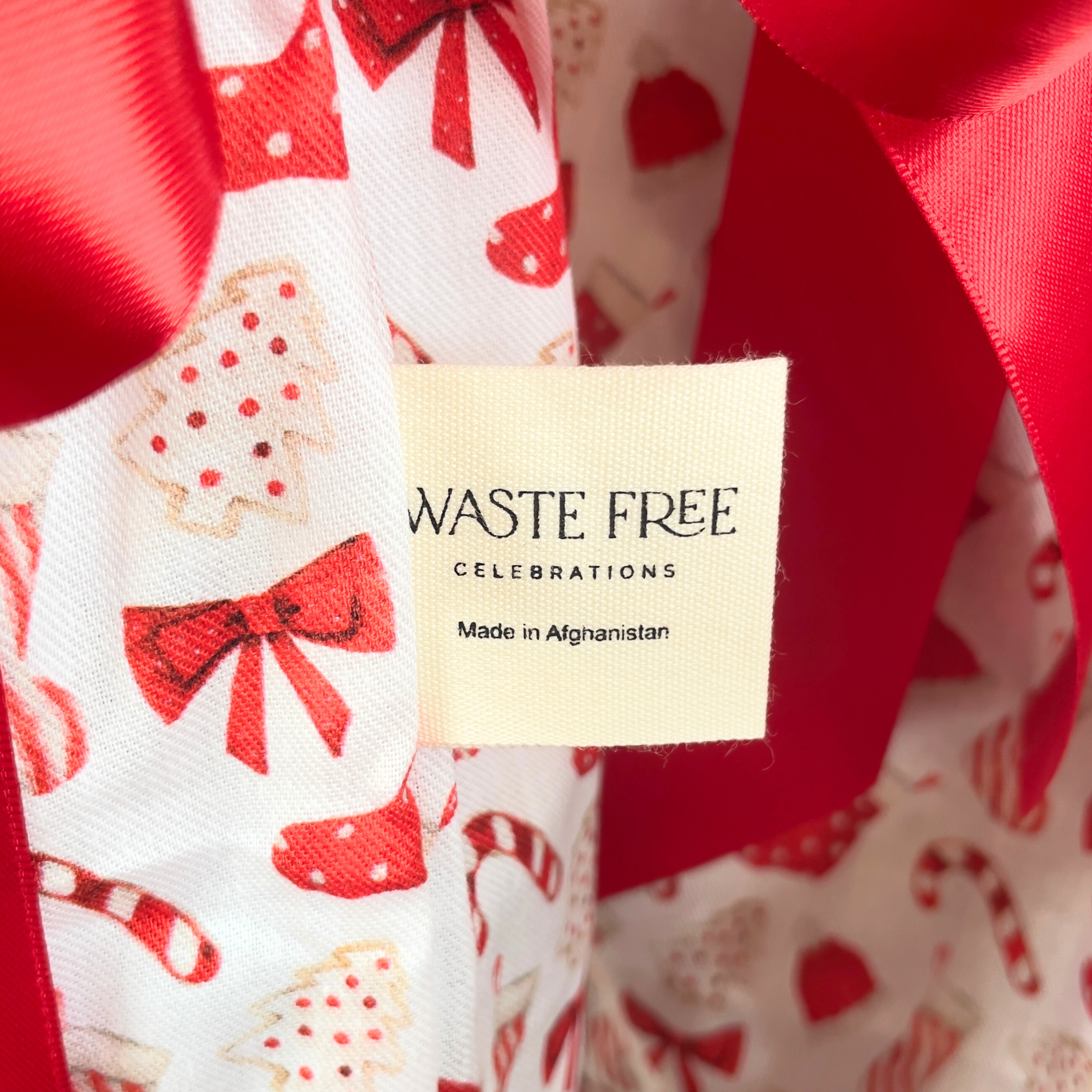 Christmas Cookies and Candy (Reusable Gift Bag Set) Set of 5