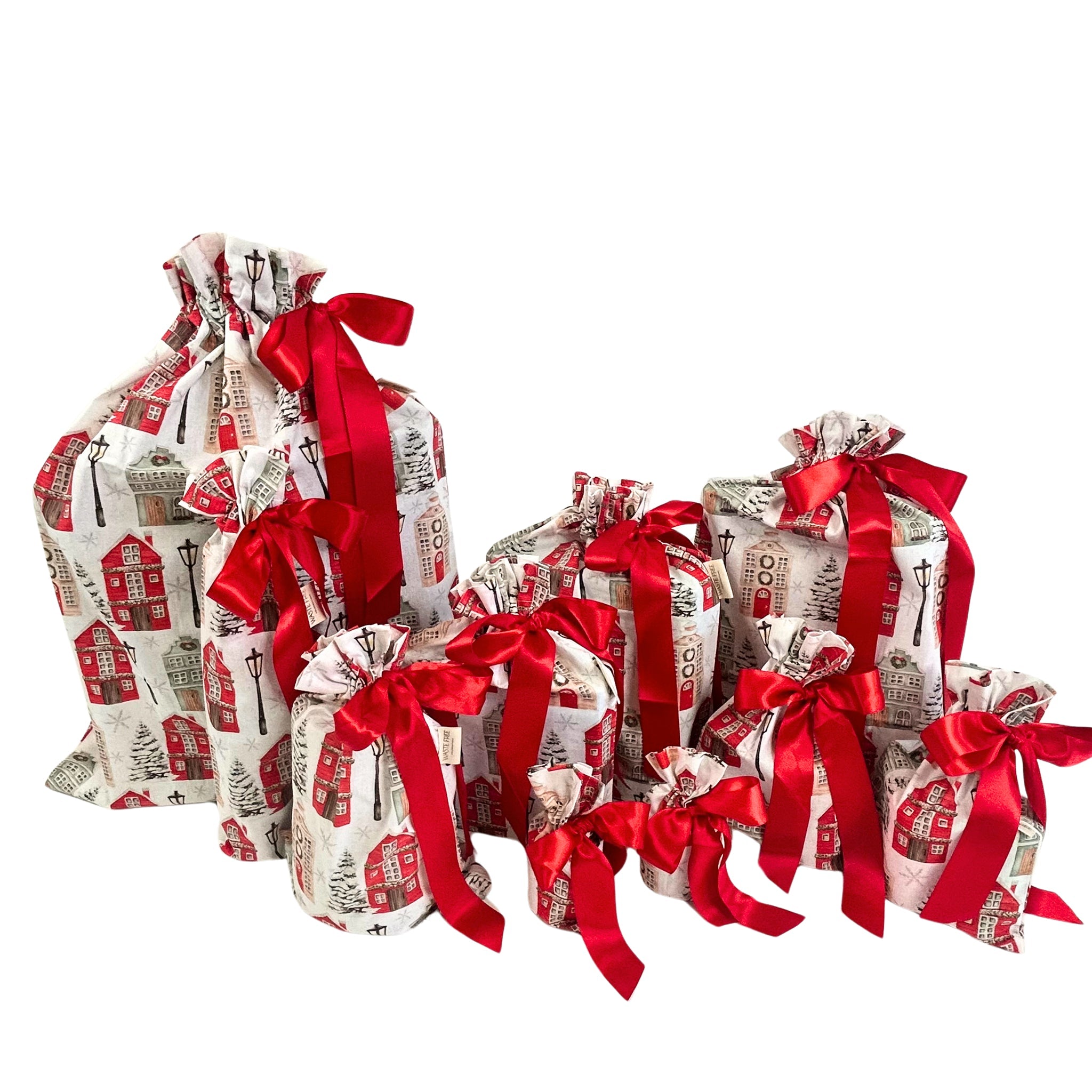 Christmas Cottages (SYO Reusable Gift Bag Set)