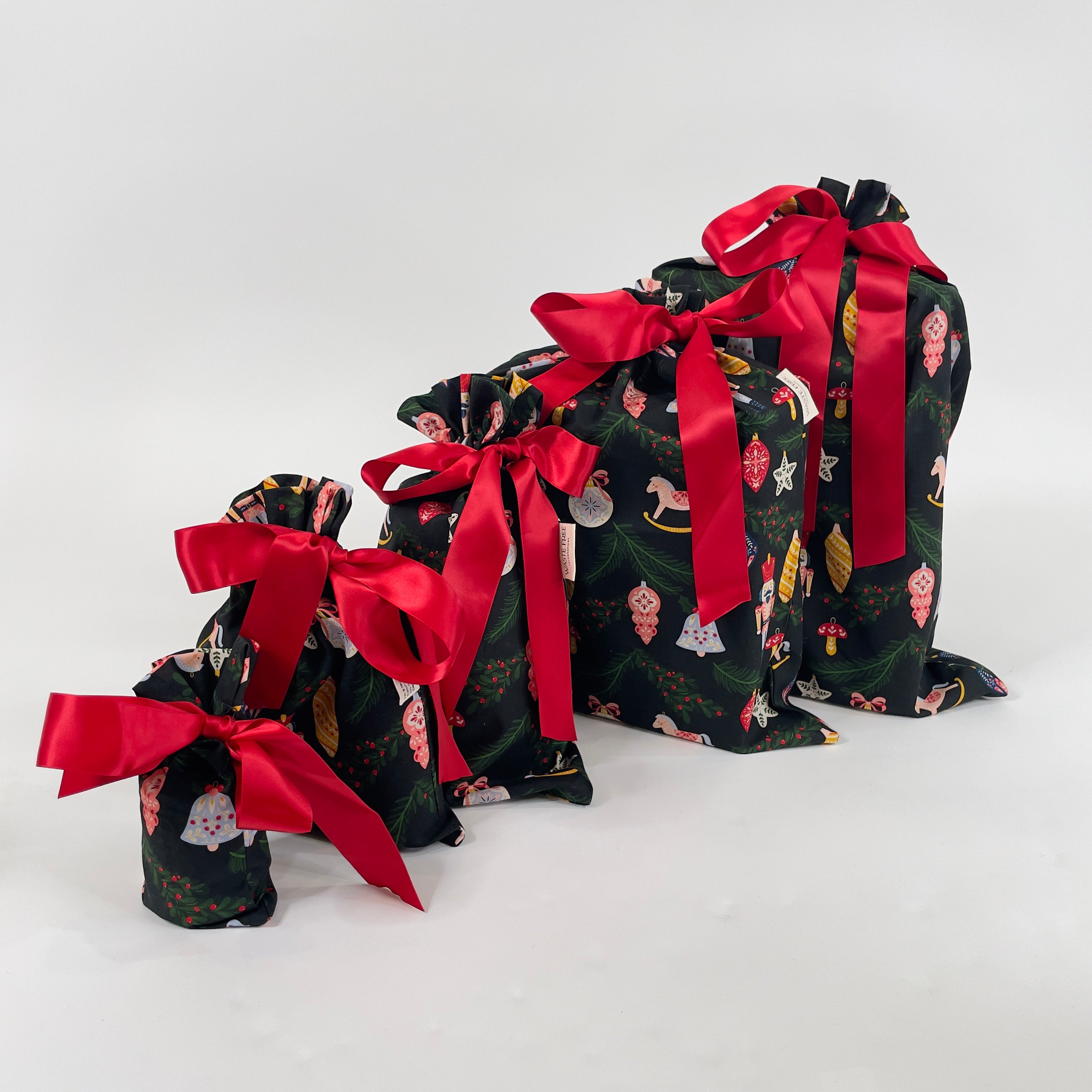 Folk Julepynt (Reusable Gift Bag Set)