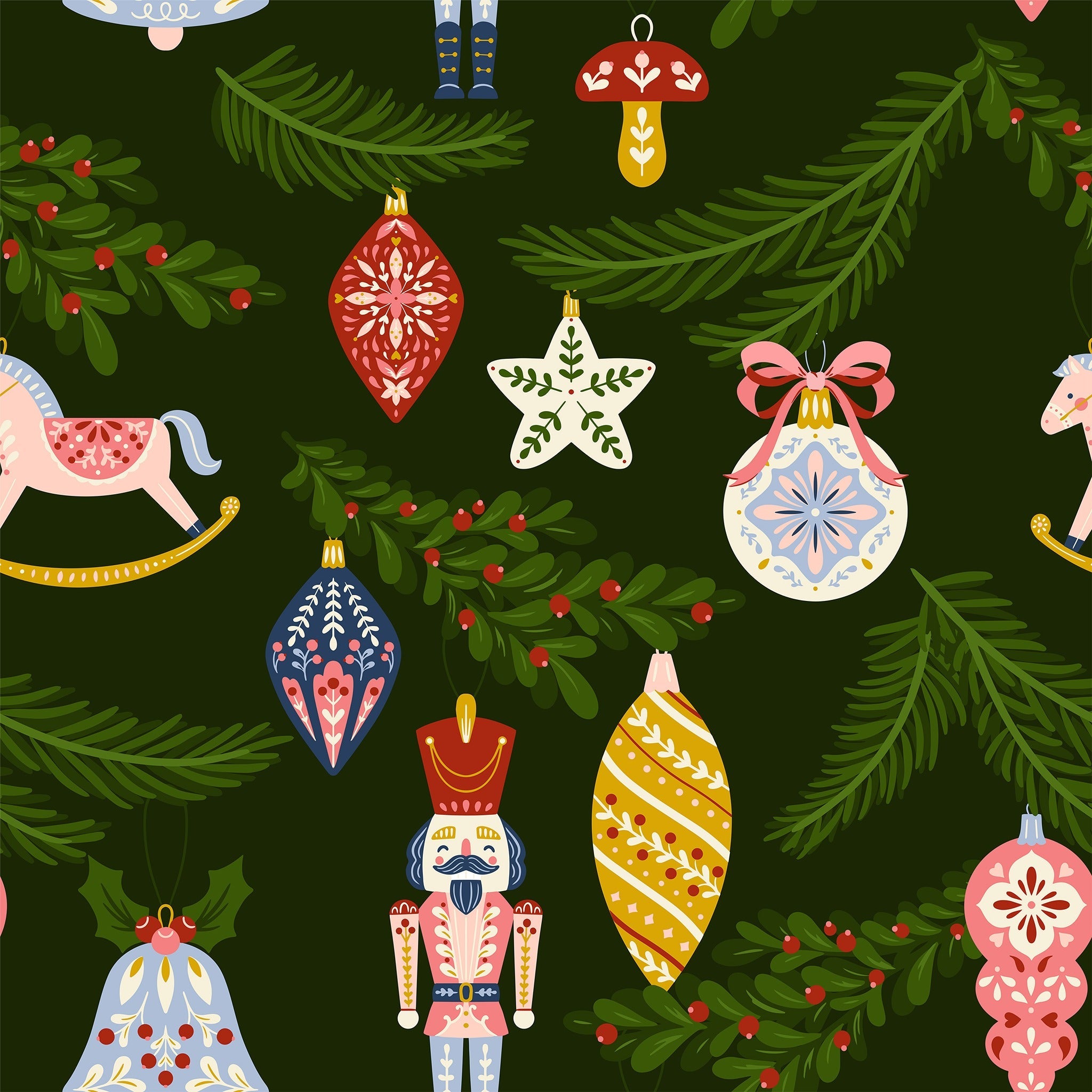 Folk Julepynt - Furoshiki Gift Wrap