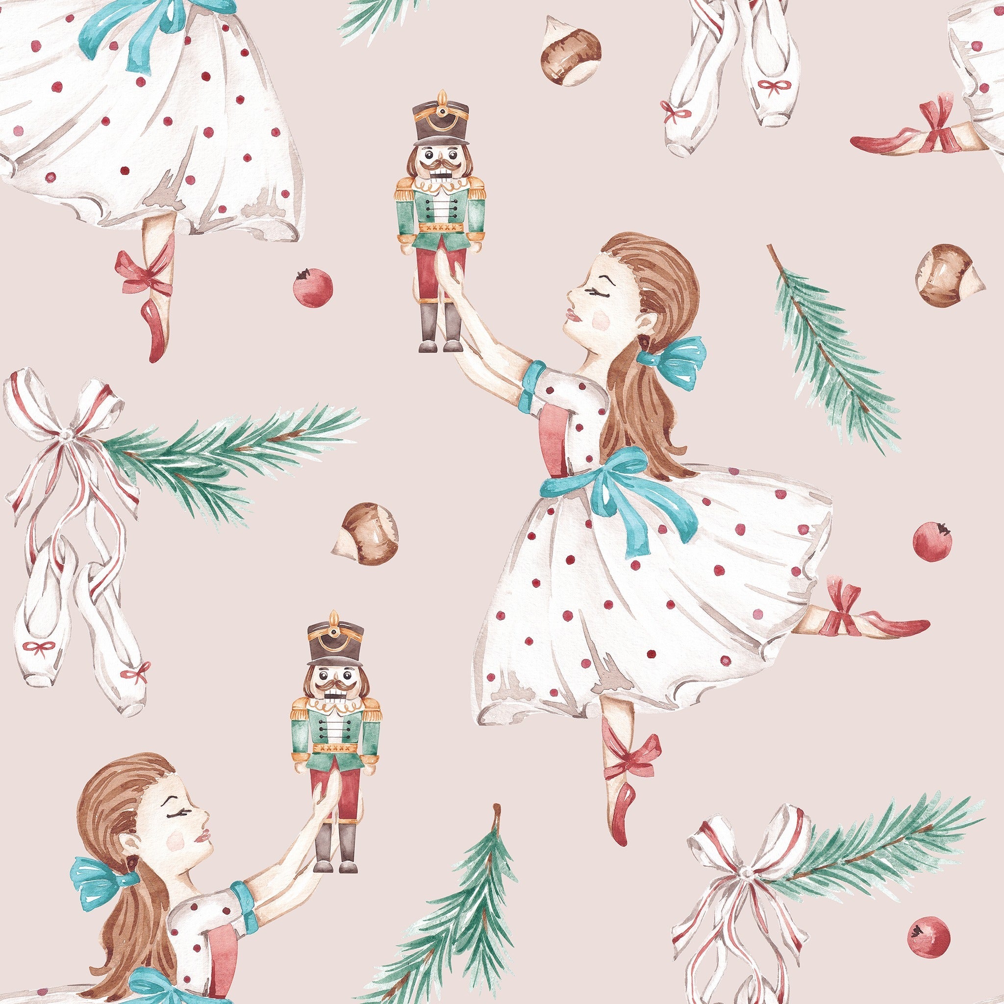 Nutcracker Clara Tanzt - Furoshiki Gift Wrap