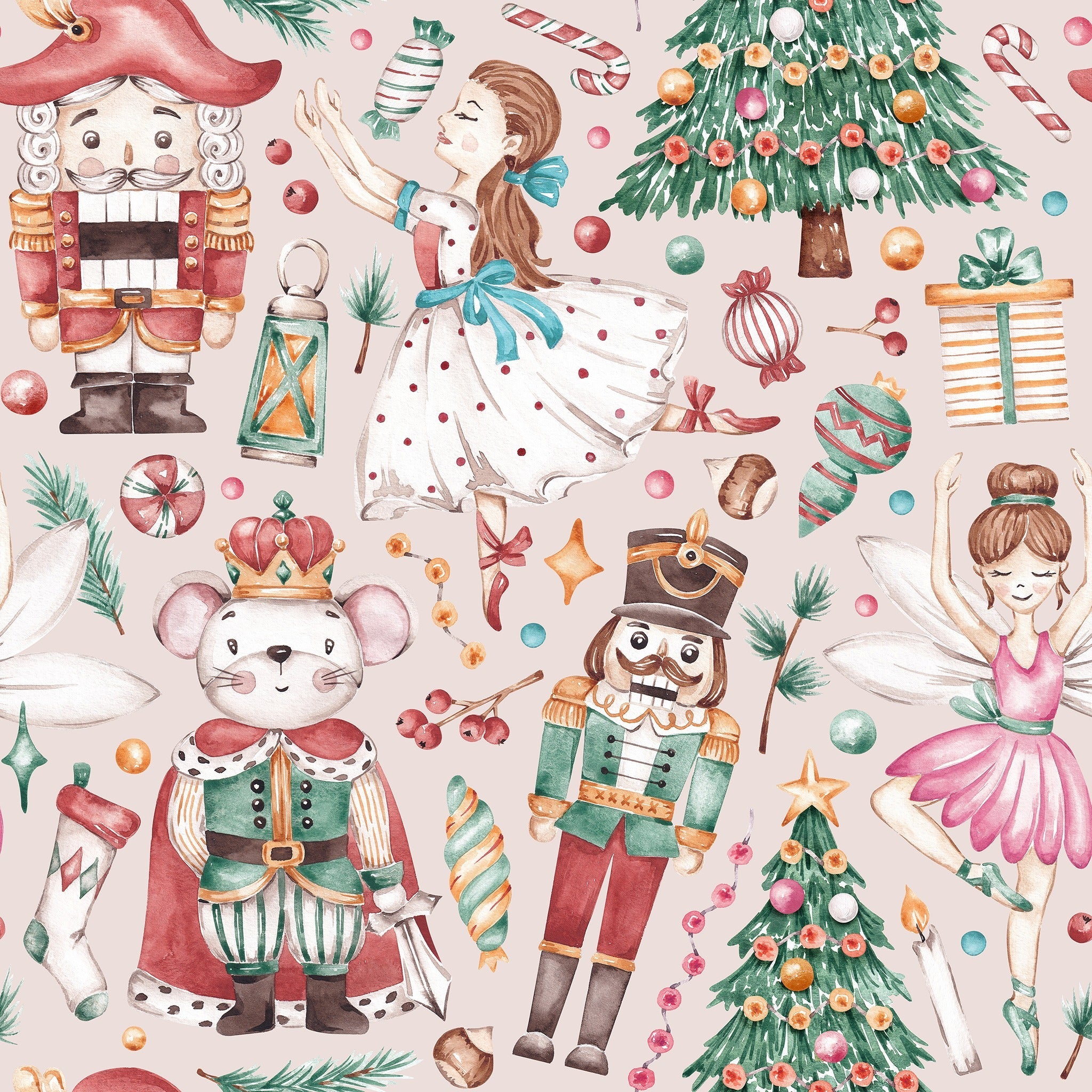 Nutcracker Fritz und freunde (Reusable Gift Bag Set) Set of 5