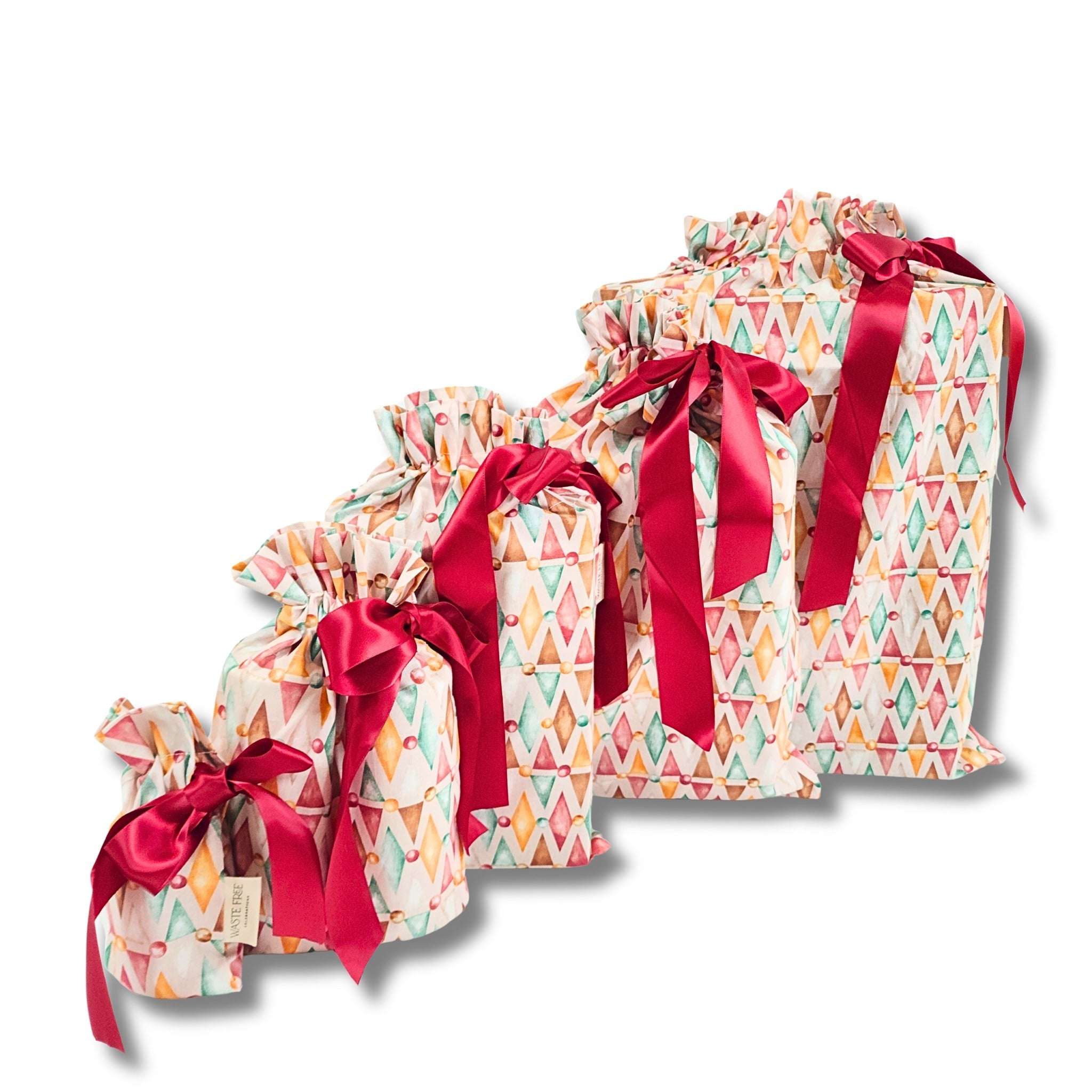 Nutcracker Harlekin (Reusable Gift Bag Set) Set of 5