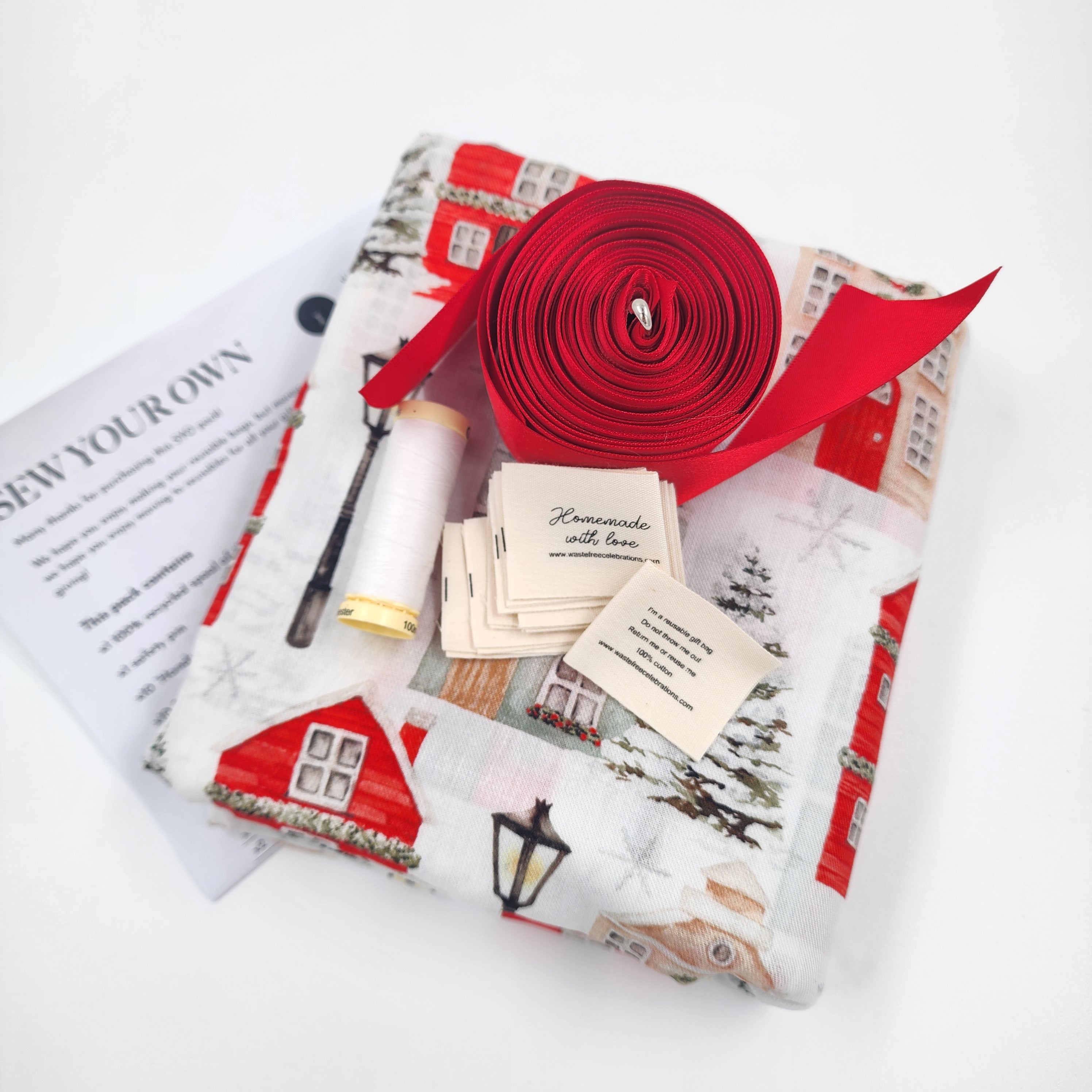 Christmas Cottages (SYO Reusable Gift Bag Set)