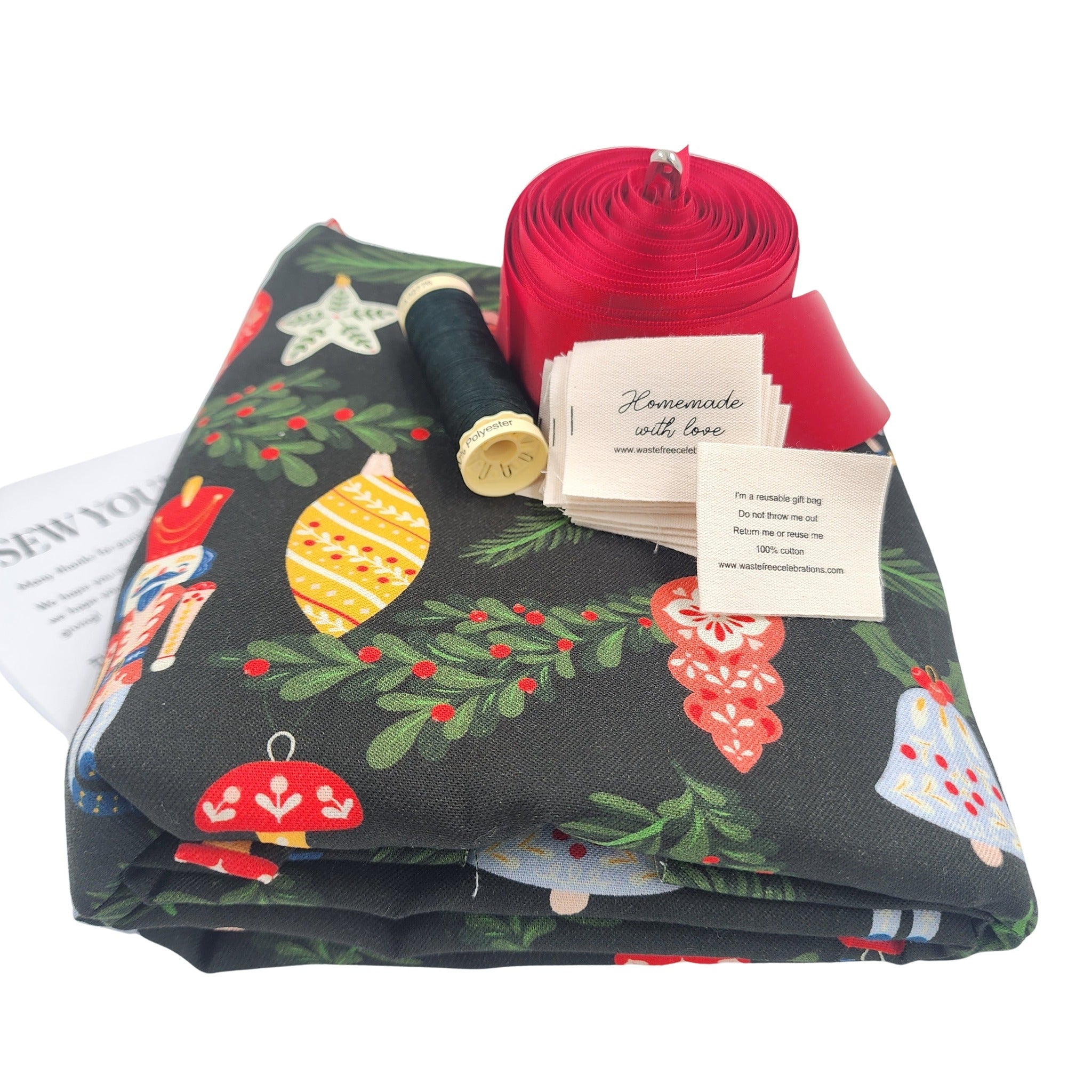 Folk Julepynt (SYO Reusable Gift Bag Set)