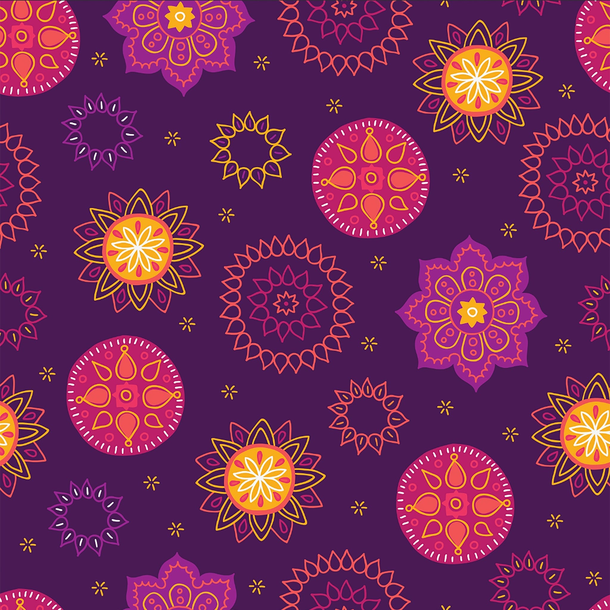 Marigold Mandala (Reusable Gift Bag Set) Set of 5