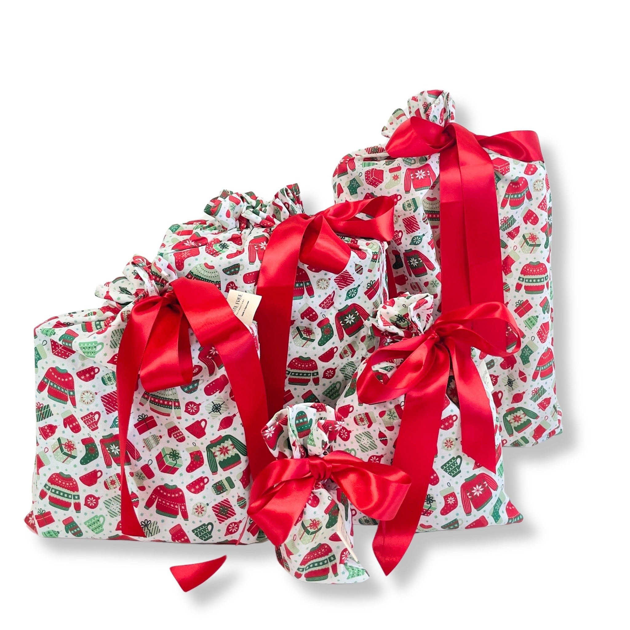 Lusekofte (Reusable Gift Bag Set) Set of 5