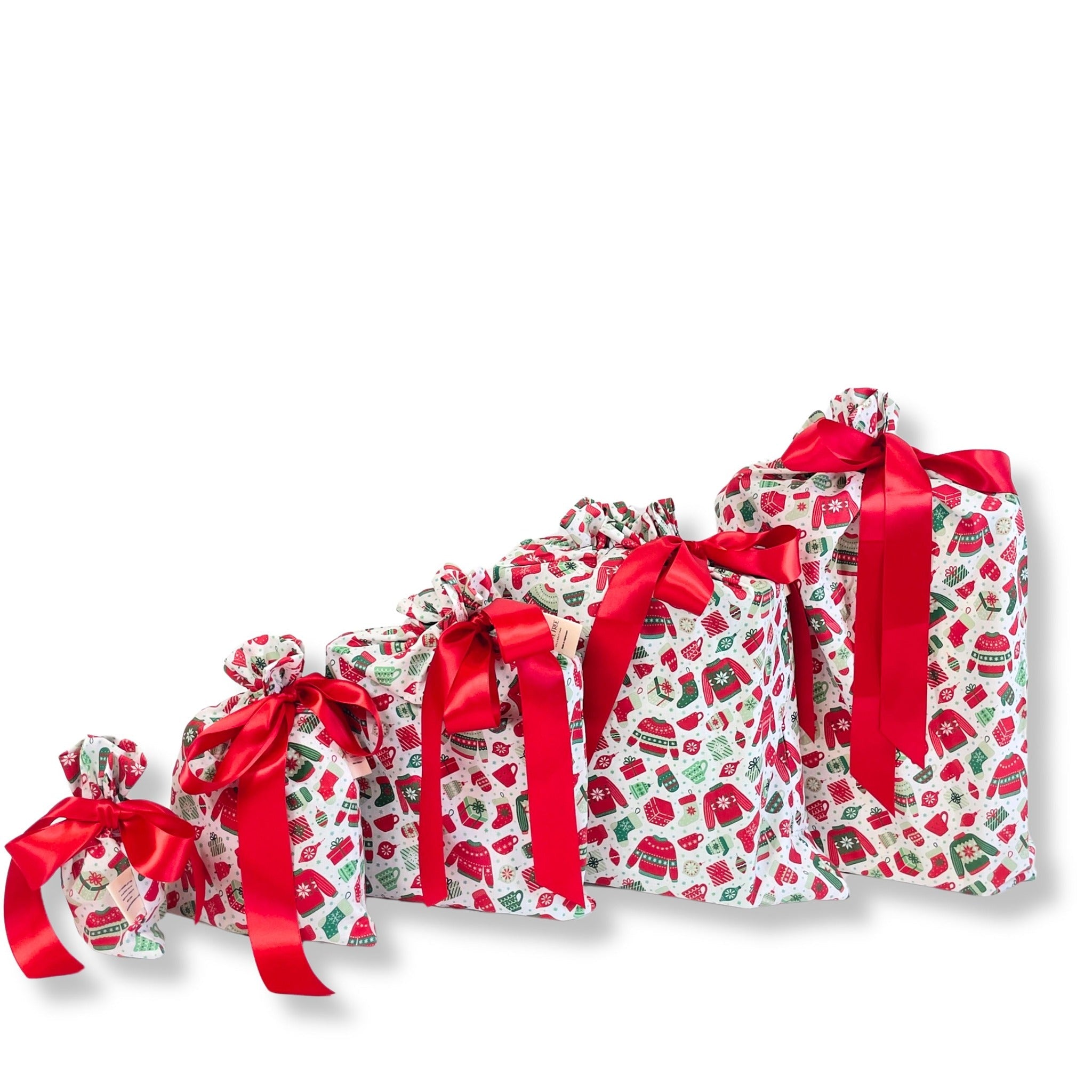 Lusekofte (Reusable Gift Bag Set) Set of 5