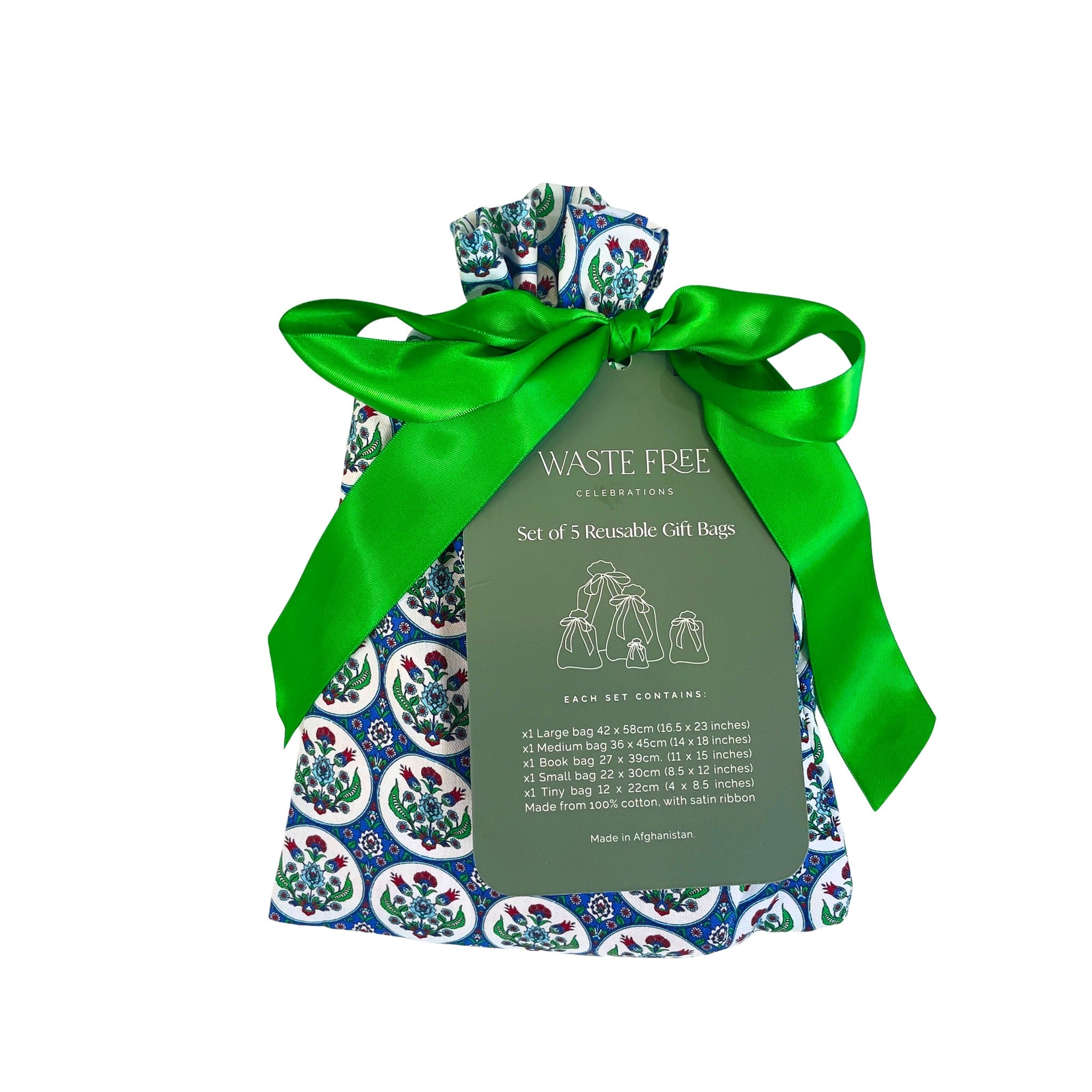 Turk Sanati (Reusable Gift Bag Set) Set of 5