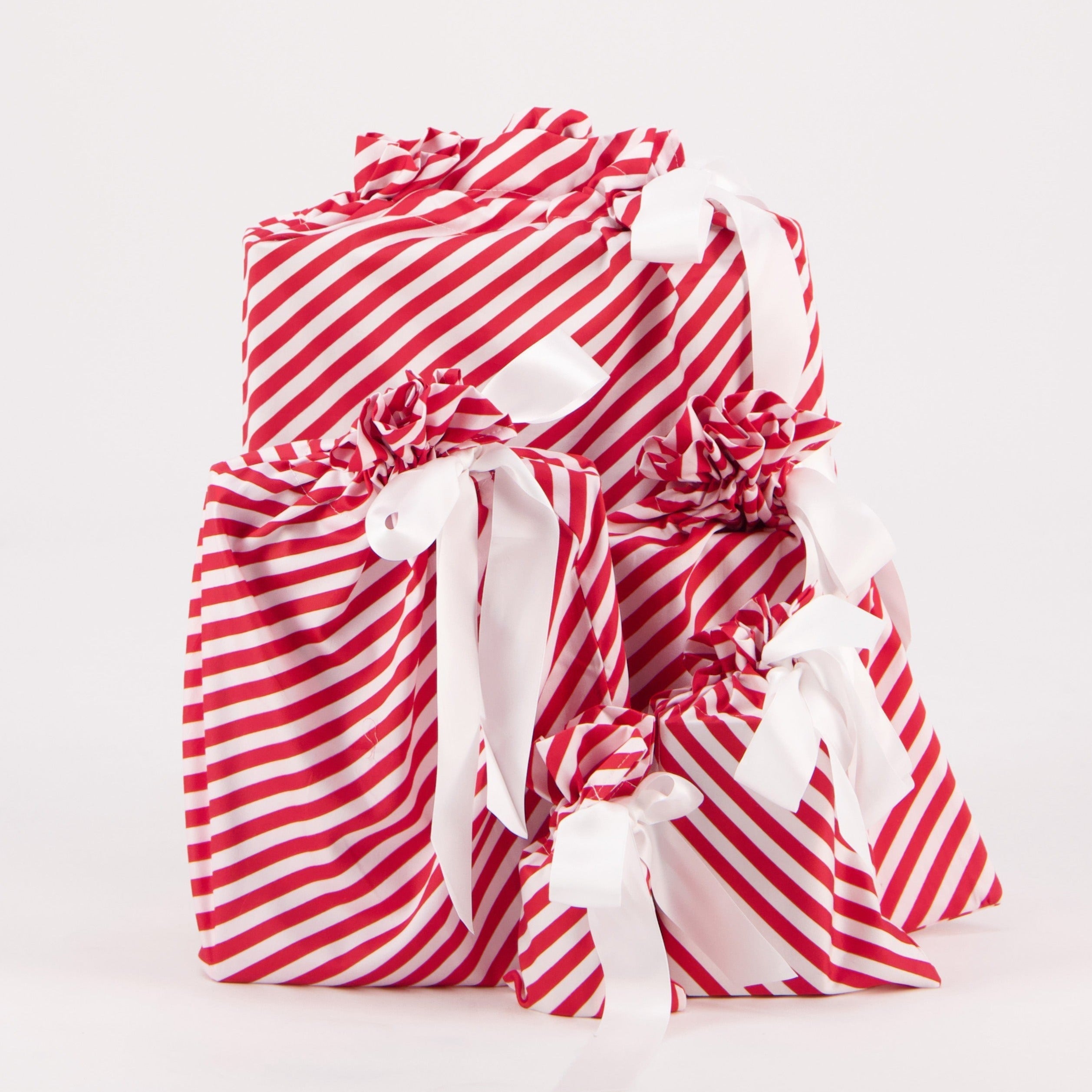 Red stripe (Reusable Gift Bag Set)